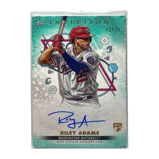 TOPPS MLBカード TOPPS INCEPTION RILEY ADAMS NATIONALS 40/75 #BRES-RAS 中古 IT2