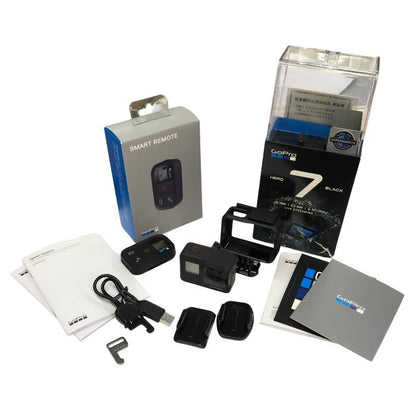 GoPro HERO7 BLACK アクションカメラ ブラック 4K/60P 防水 GPS タッチパネル 2型液晶 ウェアラブルカメラ ゴープロ 中古 T1