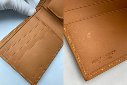 HUNTING WORLD ハンティングワールド バチュークロス 2つ折り財布 中古 D4