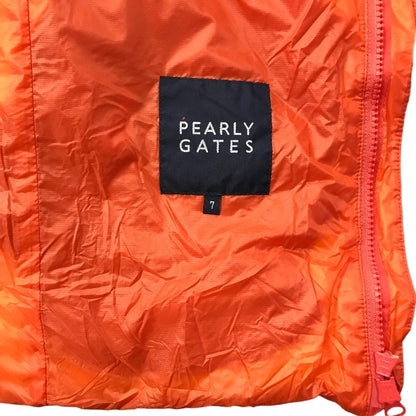 PEARLY GATES ダウンジャケット メンズ 秋冬 ブルゾン 2way 袖取り外し可 ベスト コンパクト 収納 レッド 7サイズ 053-220074 中古 T1
