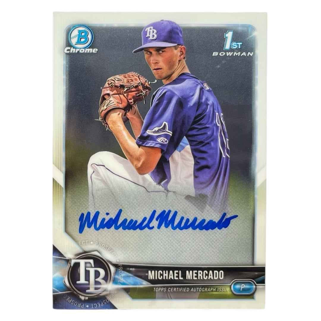 TOPPS MLBカード BOWMAN CHROME 1ST MICHAEL MERCADO TAMPA BAY RAYS #CPA-MM 中古 IT2