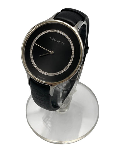GEORG JENSEN ジョージジェンセン コンケイヴ 316 クオーツ 腕時計 中古 D4