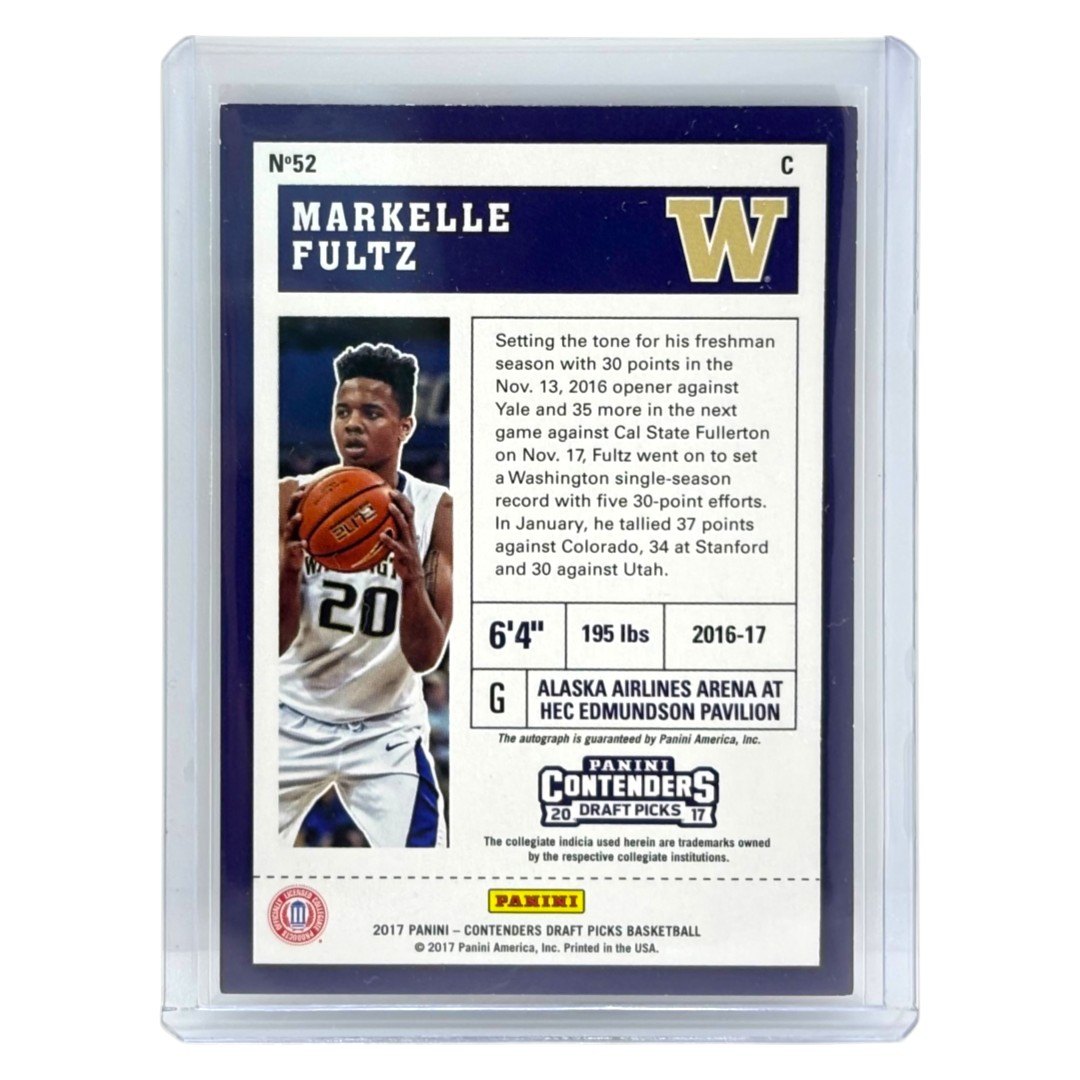 PANINI NBAカード CONTENDERS DRAFT PICKS MARKELLE FULTZ #52 中古 IT1