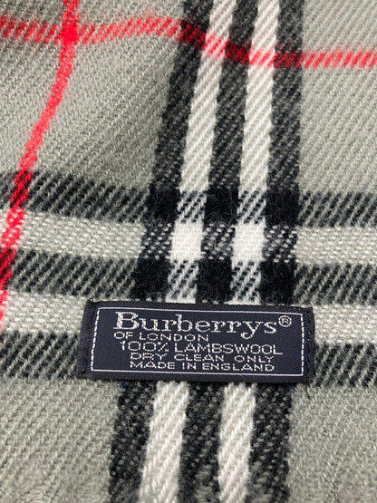 Burberrys バーバリーズ 英国製 ラムウール マフラー 中古 D4