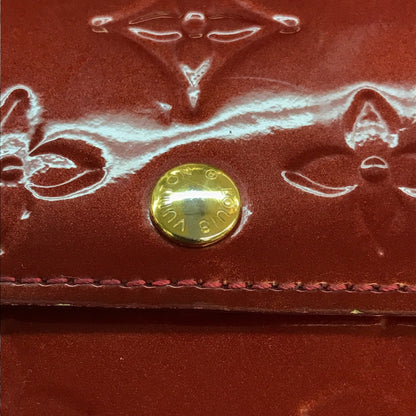 LOUIS VUITTON ルイヴィトン ヴェルニ ポルトフォイユ サラ 長財布 レディース 二つ折り ボタン エナメル ポムダムール M93530 中古 T1