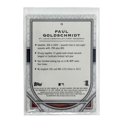 TOPPS MLBカード TRIBUTE PAUL GOLDSCHMIDT ST. LOUIS CARDINALS /99 #19 中古 IT1