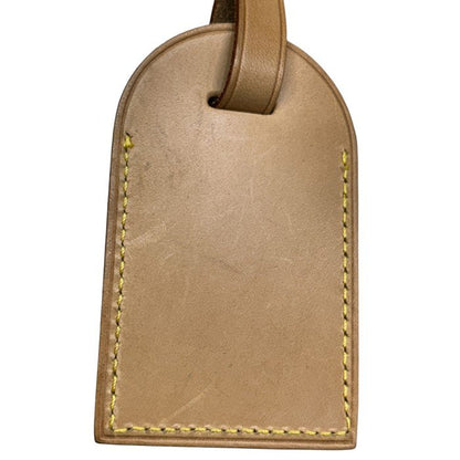 LOUIS VUITTON ルイヴィトン ネームタグ ラゲッジタグ ブランド レディース メンズ ヌメ革 レザー 中古 W４