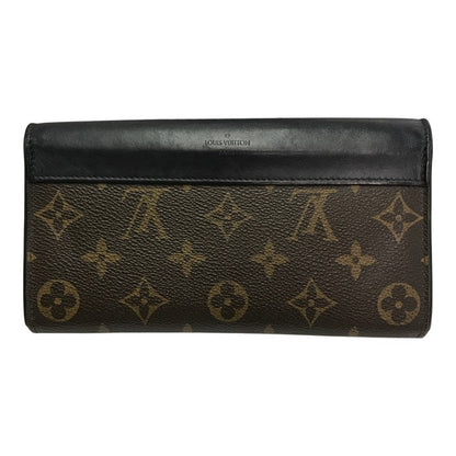LOUIS VUITTON ルイヴィトン モノグラム ポルトフォイユ サラ テュイルリー 長財布 ユニセックス 二つ折り フラップ ブラウン/ブラック M64120 中古 T1
