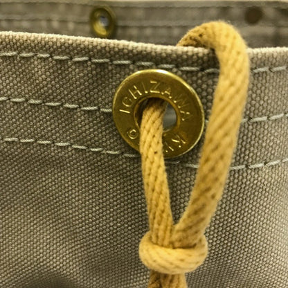 一澤帆布 トートバッグ ユニセックス 旧ロゴ キャンバス 大容量 グレー 中古 T1
