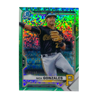 TOPPS MLBカード BOWMAN CHROME NICK GONZALES PITTSBURGH PIRATES /99 #BCP-34 中古 IT2