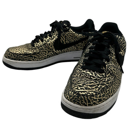 NIKE ナイキ エアフォースワン 488298-702 スニーカー 27cm 靴 シューズ AIR FORCE1 ゴールド エレファント 中古 W４