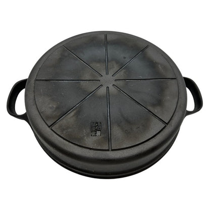 OIGEN 南部盛栄堂 南部鉄器 すき焼きぎょうざ鍋 26cm CA-004 鍋 調理器具 すき焼き鍋 ガス IH 直火 中古 W４