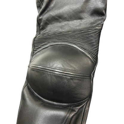 RAVINE ラヴィーン ライダースパンツ M メンズ 牛革 レザー バイク 膝あて プロテクター 中古 W４