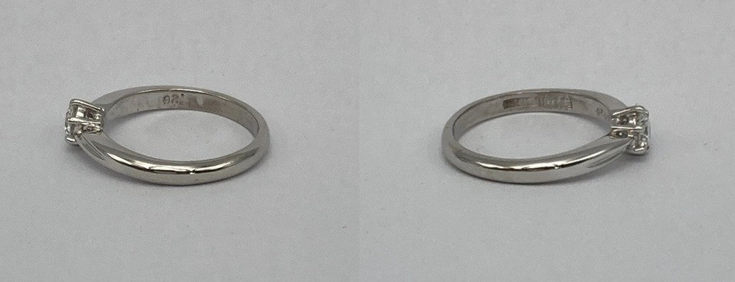 寺内宝飾 Pt900 1Pダイヤ 0.26ct リング 10号 中古 D4