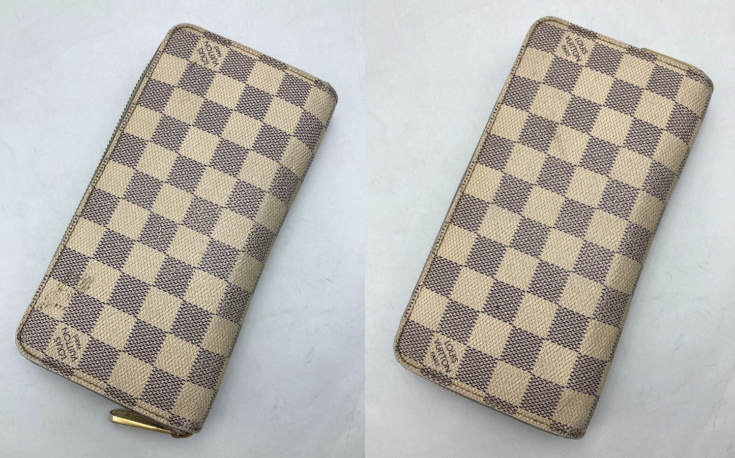 LOUIS VUITTON ルイヴィトン ジッピーウォレット ダミエアズール N41660 中古 D4