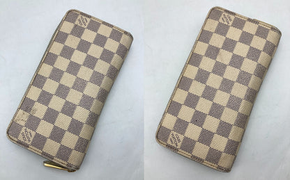 LOUIS VUITTON ルイヴィトン ジッピーウォレット ダミエアズール N41660 中古 D4