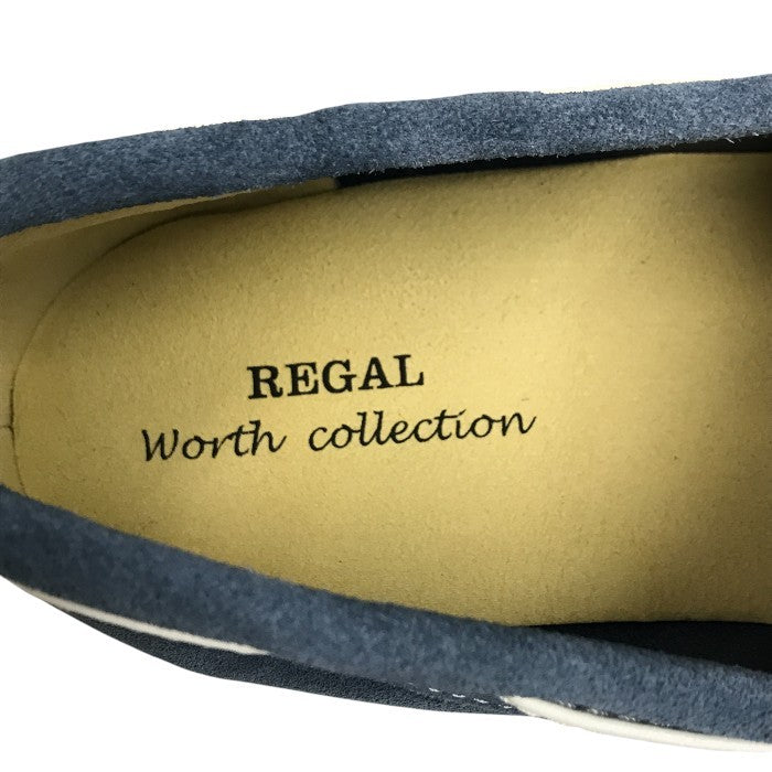 REGAL リーガル デッキシューズ メンズ スウェード Worth collection ブルー 26cm NC5J JY90 中古 T1