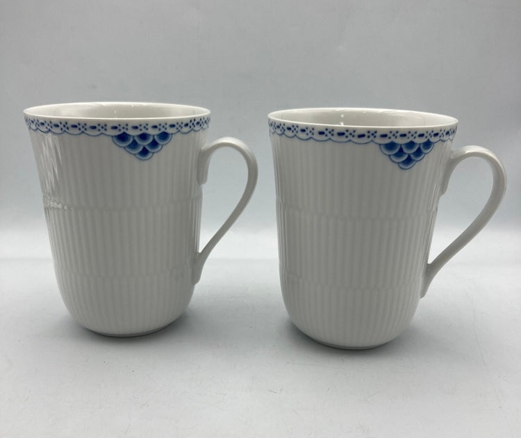 Royal Copenhagen ロイヤルコペンハーゲン プリンセス マグ ペア 350ml 中古 D4