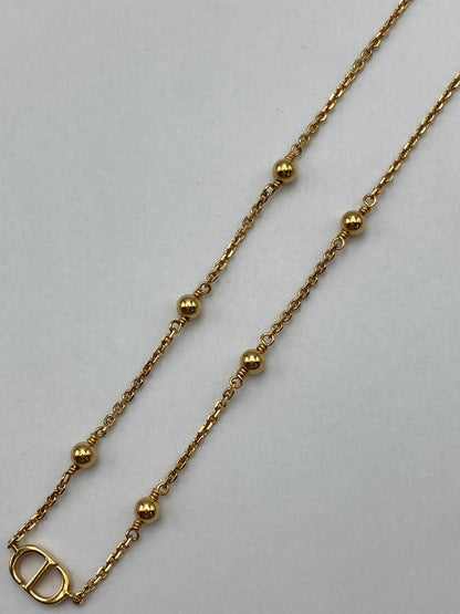 Christian Dior クリスチャンディオール CDロゴ ネックレス 中古 D4