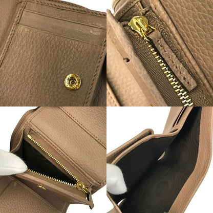 GUCCI グッチ GGマーモント 財布 レディース 3つ折り レザー コンパクト 小銭入れあり ベージュ 546584 中古 T1