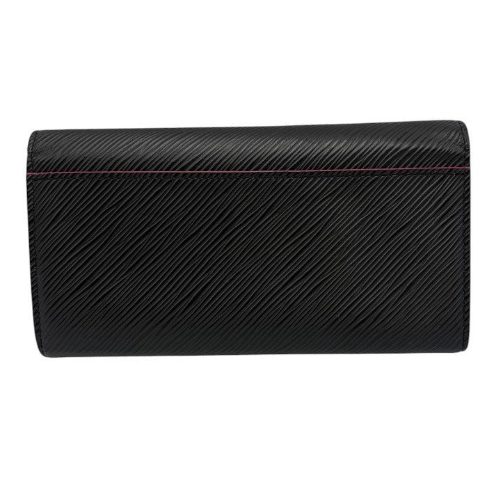 LOUIS VUITTON ルイヴィトン エピ ポルトフォイユ サラ 長財布 M64322 ノワール ピンク ブラック ブランド レディース 中古 W４