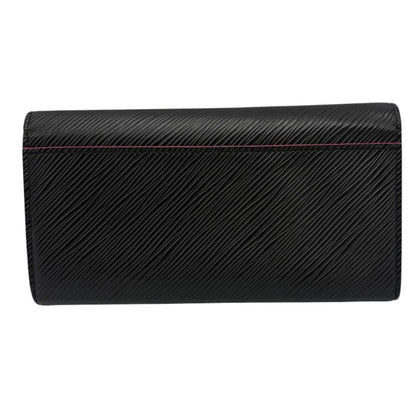 LOUIS VUITTON ルイヴィトン エピ ポルトフォイユ サラ 長財布 M64322 ノワール ピンク ブラック ブランド レディース 中古 W４