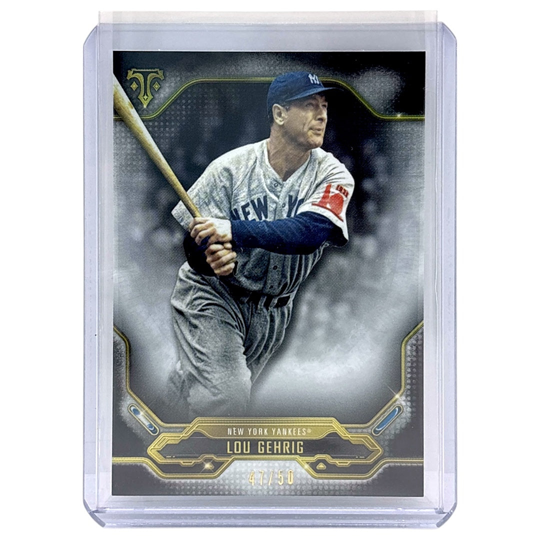 TOPPS MLBカード TRIPLE THREADS LOU GEHRIG NEW YORK YANKEES /50 #63 中古 IT1