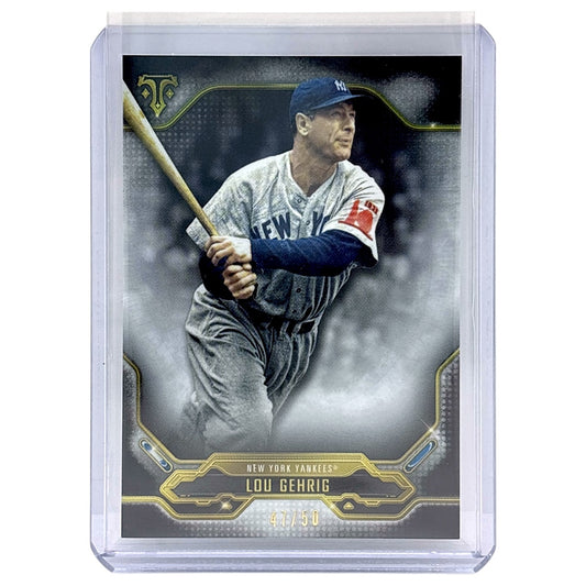 TOPPS MLBカード TRIPLE THREADS LOU GEHRIG NEW YORK YANKEES /50 #63 中古 IT1