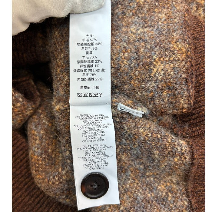COACH コーチ シグネチャー カーディガン CB640 XS トップス 秋 冬 レディース かわいい 総柄 ブラウン 中古 W４
