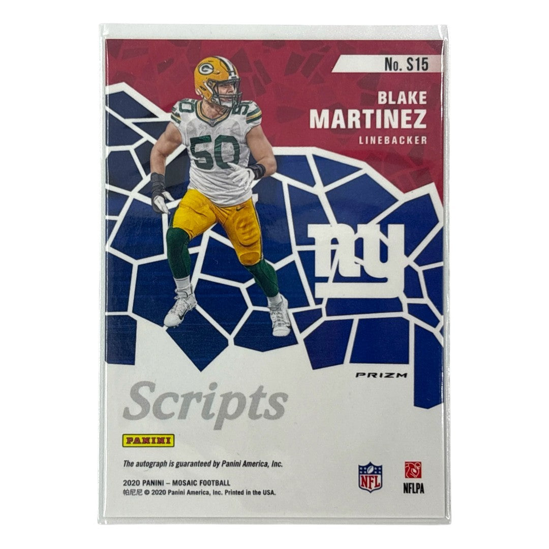 PANINI NFLカード MOSAIC PRIZM BLAKE MARTINEZ NEW YORK GIANTS #S15 中古 IT1