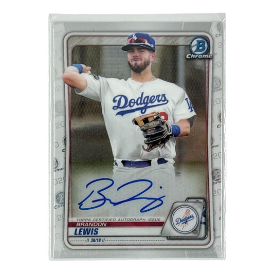TOPPS MLBカード BOWMAN CHROME BRANDON LEWIS LOS ANGELES DODGERS #CPA-BL 中古 IT1