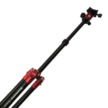 Manfrotto Element トラベル三脚 レッド スモール アルミ製  5段 コンパクト カメラ 運動会 旅行 MKELES5RD-BH 中古 T1