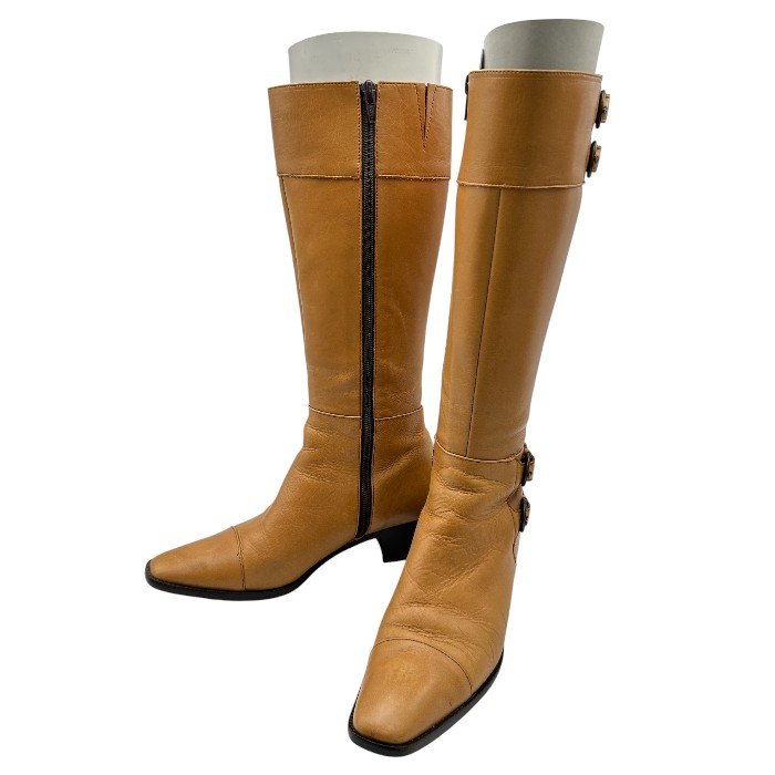 BARCLAY バークレー ロングブーツ 23cm 靴 ジョッキー レザー 本革 レディース 中古 W４