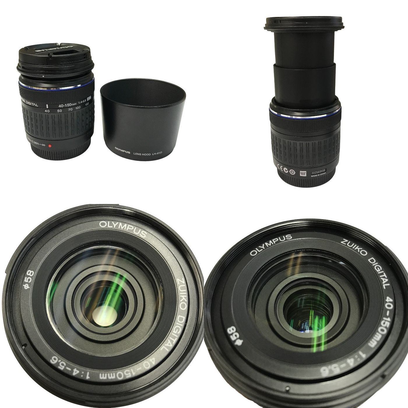 OLYMPUS デジタル一眼カメラ ダブルズームキット ブラック 標準/望遠レンズセット 2.7インチ可動式液晶 E-620 中古 T1