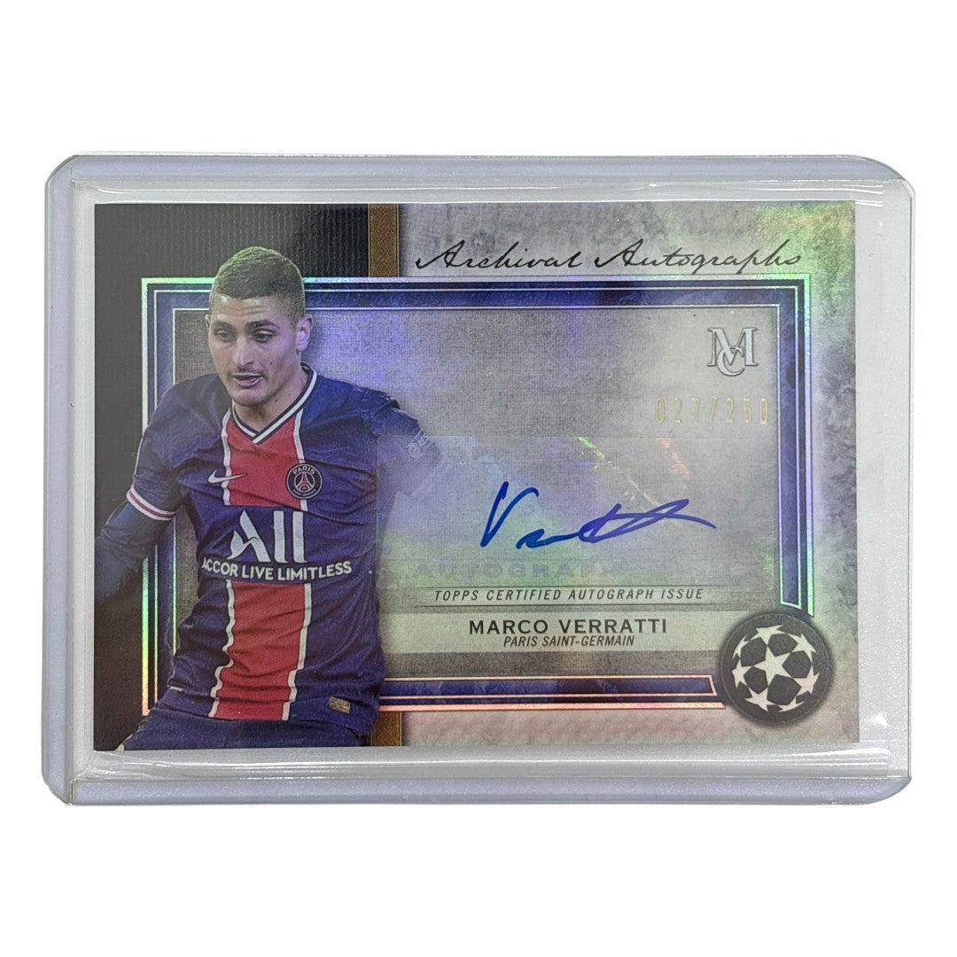 TOPPS サッカーカード MUSEUM COLLECTION MARCO VERRATTI PARIS SAINT-GERMAIN /250 #AA-MV 中古 IT1