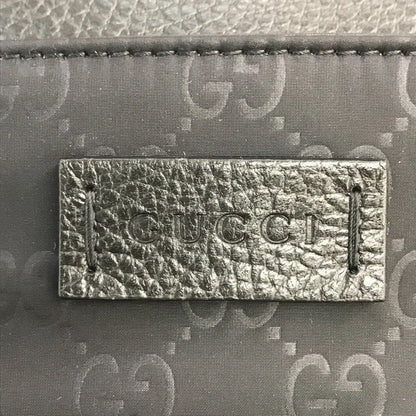 GUCCI グッチ ショルダーバッグ ユニセックス GG柄 ナイロン系/レザー 斜め掛け ブラック 510342 中古 T1