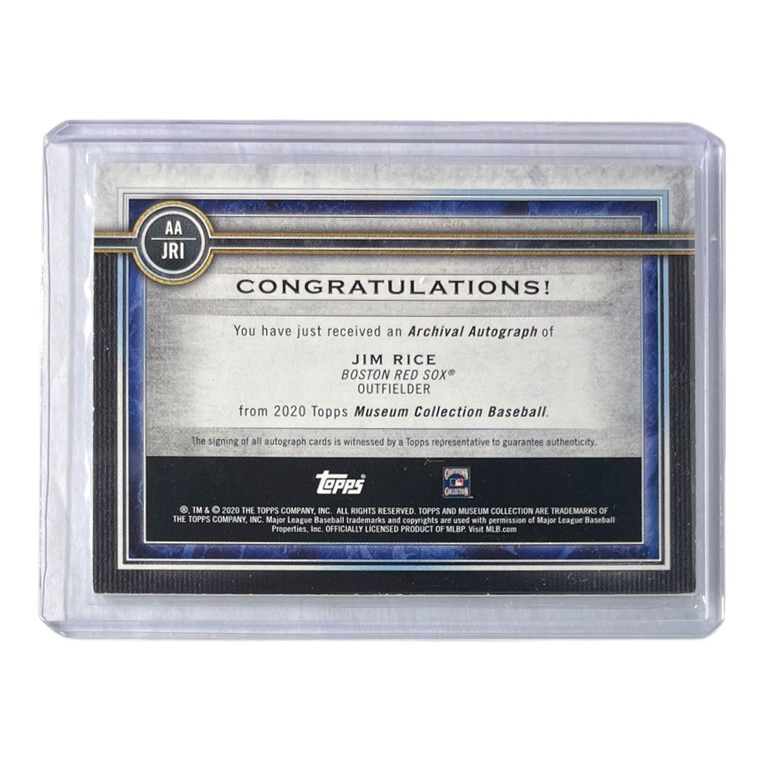 TOPPS MLBカード MUSEUM COLLECTION JIM RICE BOSTON RED SOX /50 #AA-JRI 中古 IT2