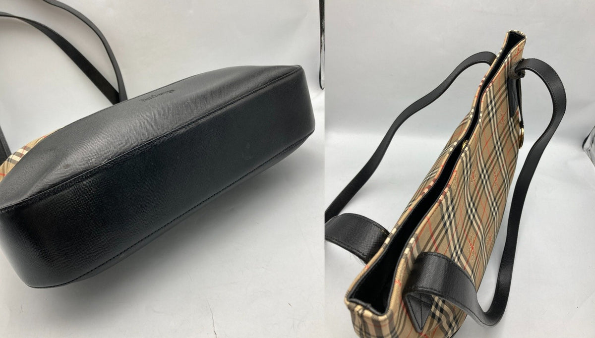 Burberrys バーバリーズ ノバチェック トートバッグ レディース ベージュ/ブラック 中古 D4