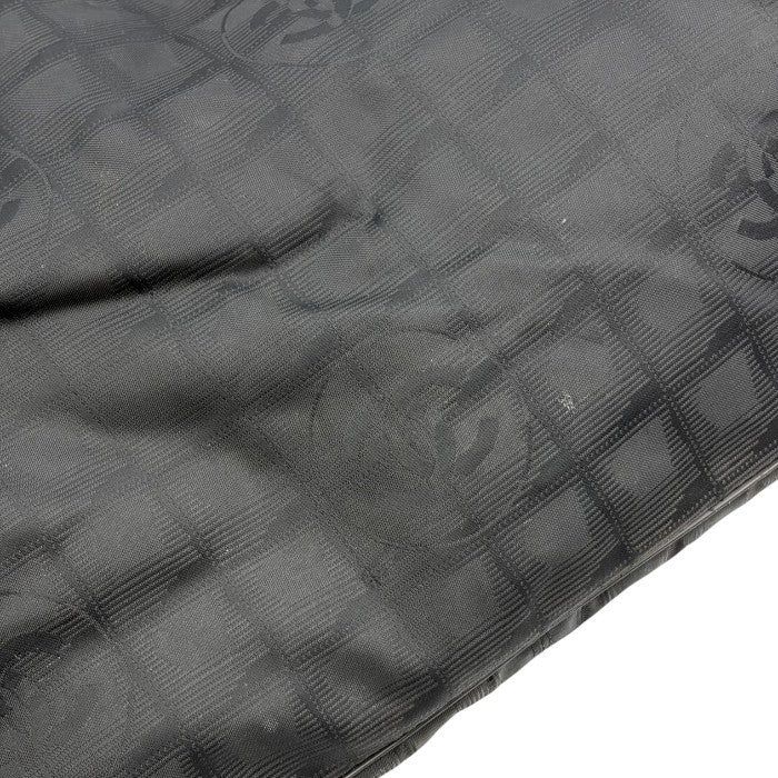 CHANEL シャネル ニュートラベルライン MM トートバッグ ナイロン レザー ブラック バッグ ブランド 鞄 A4 レディース 中古 W1