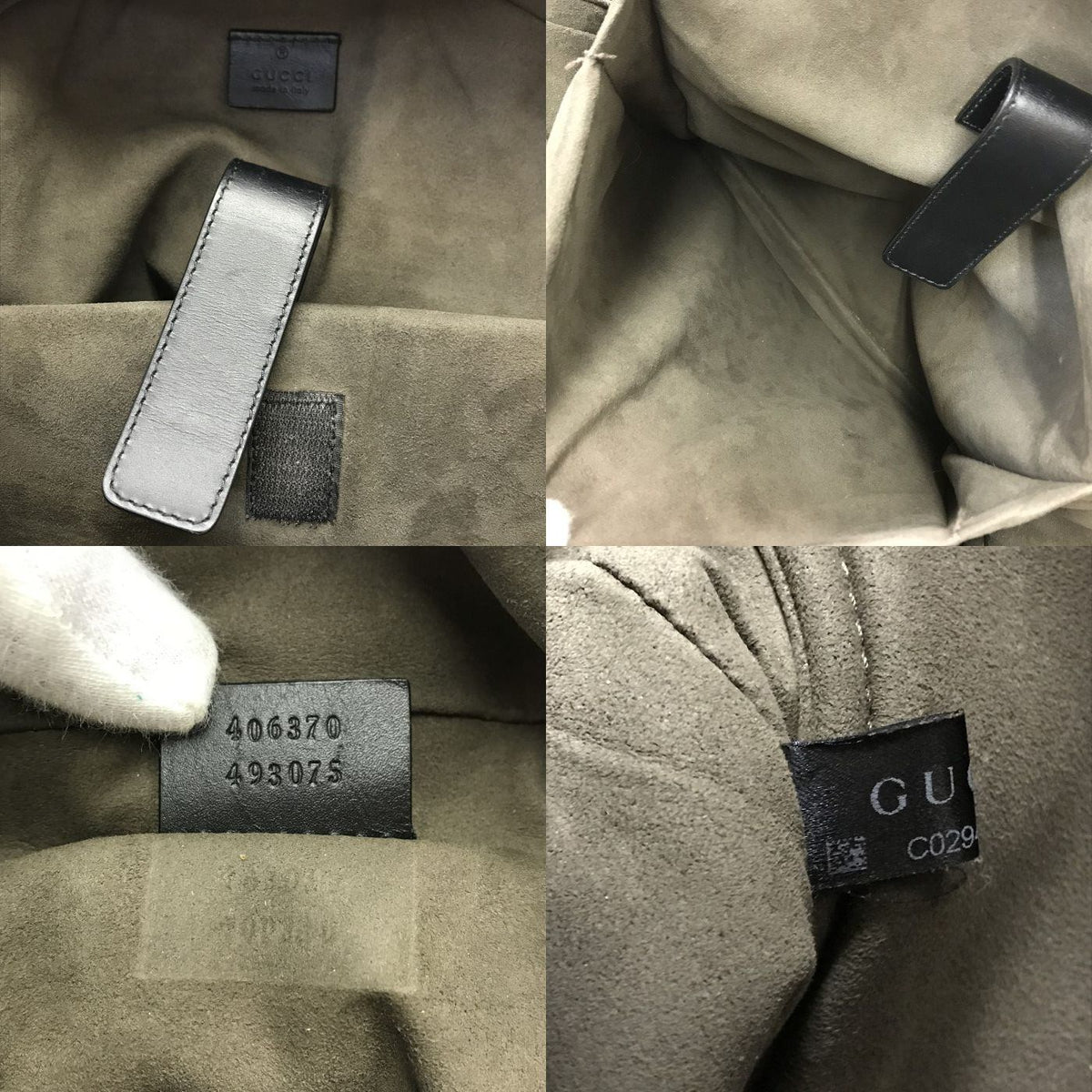 GUCCI グッチ GGスプリーム バックパック ユニセックス PVC レザー リュックサック A4収納 デイパック ベージュ 406370 中古 T1