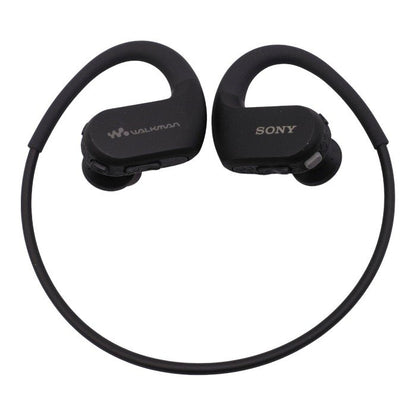 ソニー ヘッドホン一体型ウォークマン Wシリーズ NW-WS413 : 4GB MP3プレーヤー メモリータイプ ブラック NW-WS413 BM 中古 a1