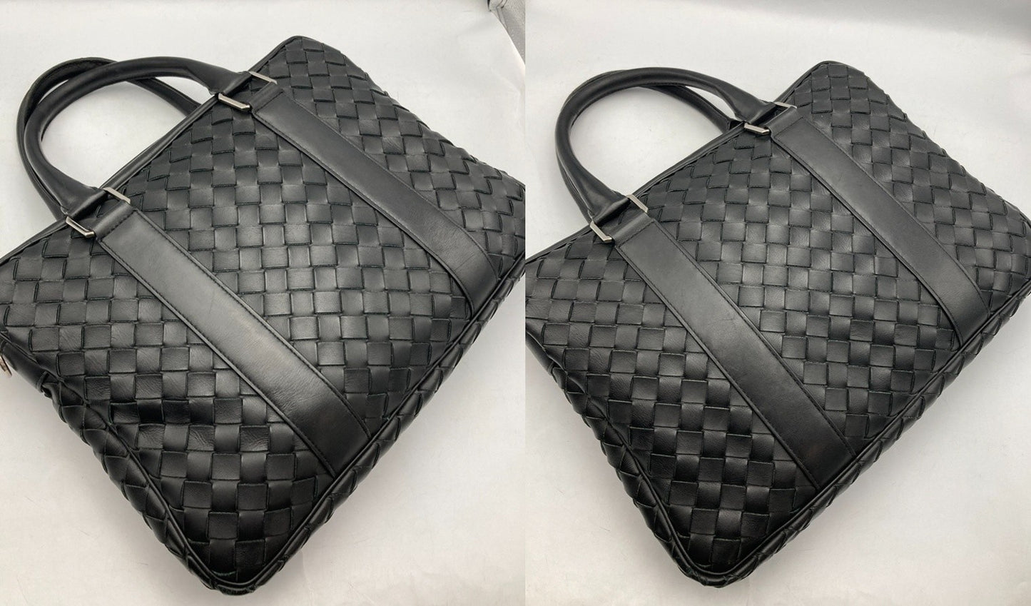 BOTTEGA VENETA ボッテガヴェネタ イントレチャート ブリーフケース ブラック 中古 D4