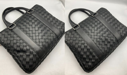 BOTTEGA VENETA ボッテガヴェネタ イントレチャート ブリーフケース ブラック 中古 D4
