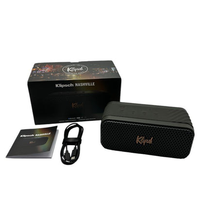 Klipsch Nashville クリプシュ ナッシュビル ワイヤレススピーカー AV020002C01 家電 オーディオ Bluetooth アウトドア 充電式 中古 W４
