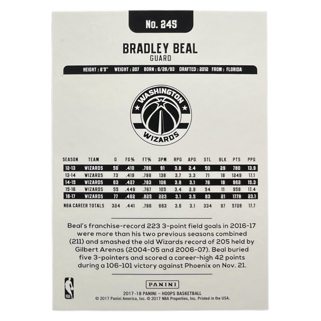 PANINI NBAカード HOOPS BRADLEY BEAL WIZARDS /199 #245 中古 IT2