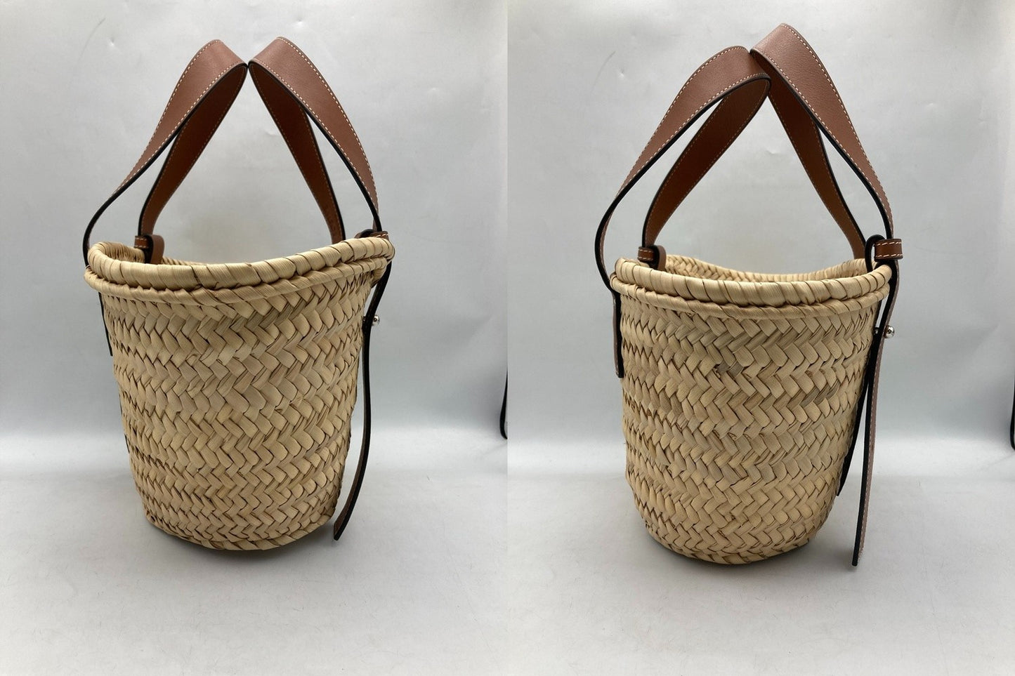 LOEWE ロエベ バスケットバッグ スモール(ヤシの葉&カーフ) 中古 D4