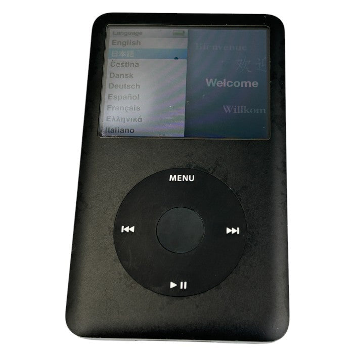 Apple アップル iPod Classic 80GB ブラック ポータブル オーディオプレーヤー クリックホイール A1238 アイポッド クラシック 音楽 中古 W1