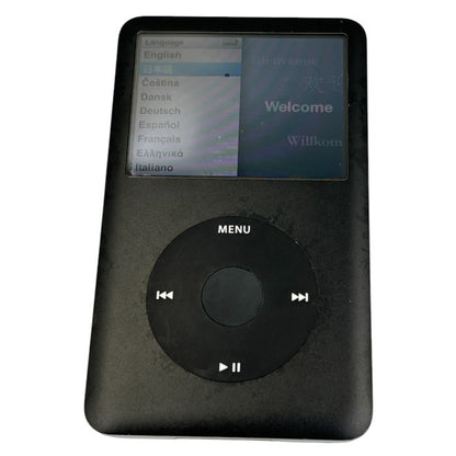 Apple アップル iPod Classic 80GB ブラック ポータブル オーディオプレーヤー クリックホイール A1238 アイポッド クラシック 音楽 中古 W1
