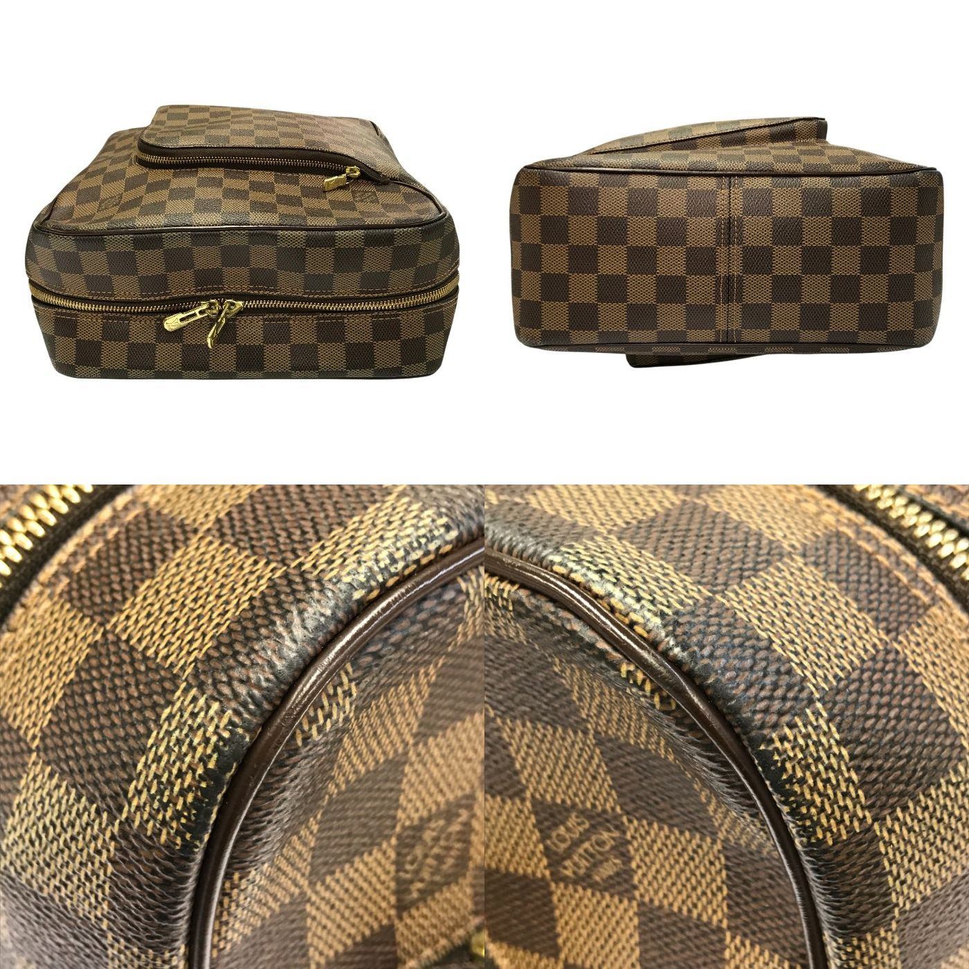 LOUIS VUITTON ルイヴィトン ダミエ オラフMM ショルダーバッグ ユニセックス PVC レザー 斜め掛け ブラウン N41441 中古 T1