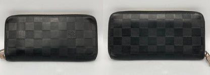 LOUIS VUITTON ルイヴィトン ダミエ アンフィニ ポルトフォイユヴァスコ ラウンドファスナー 長財布  N63300 中古 D4